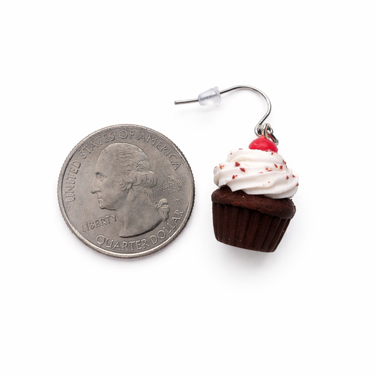 Black Forest Cupcake Earrings