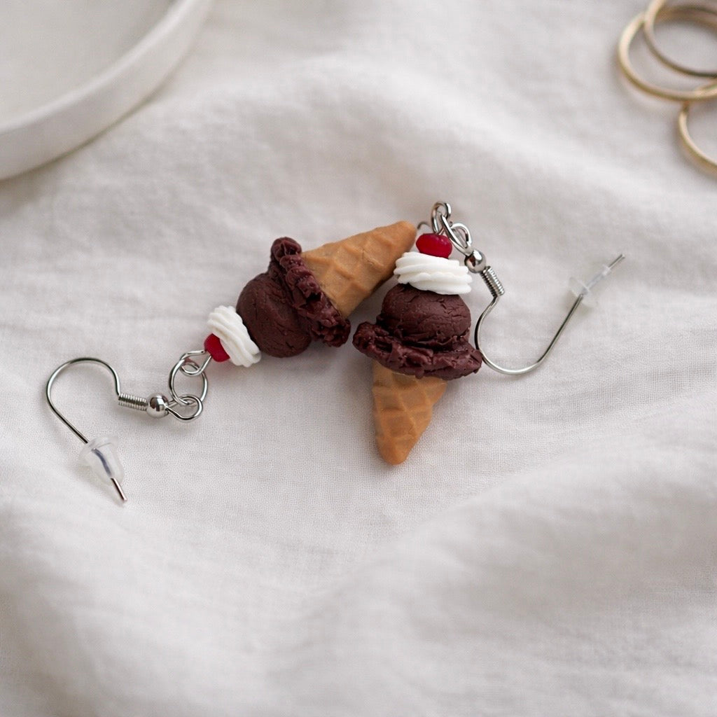 Chocolate Sundae Earrings