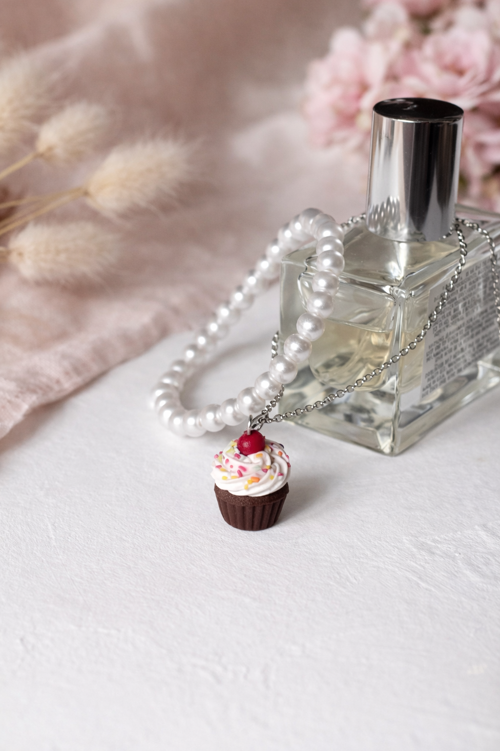 Chocolate Cupcake Necklace