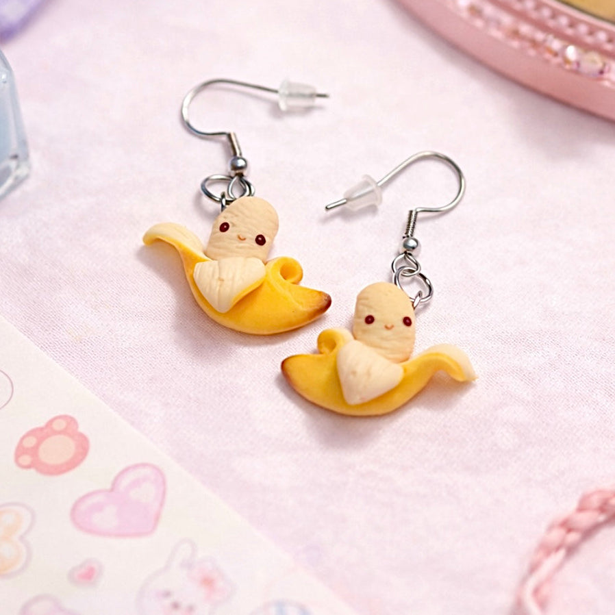 Happy Little Banana Earrings