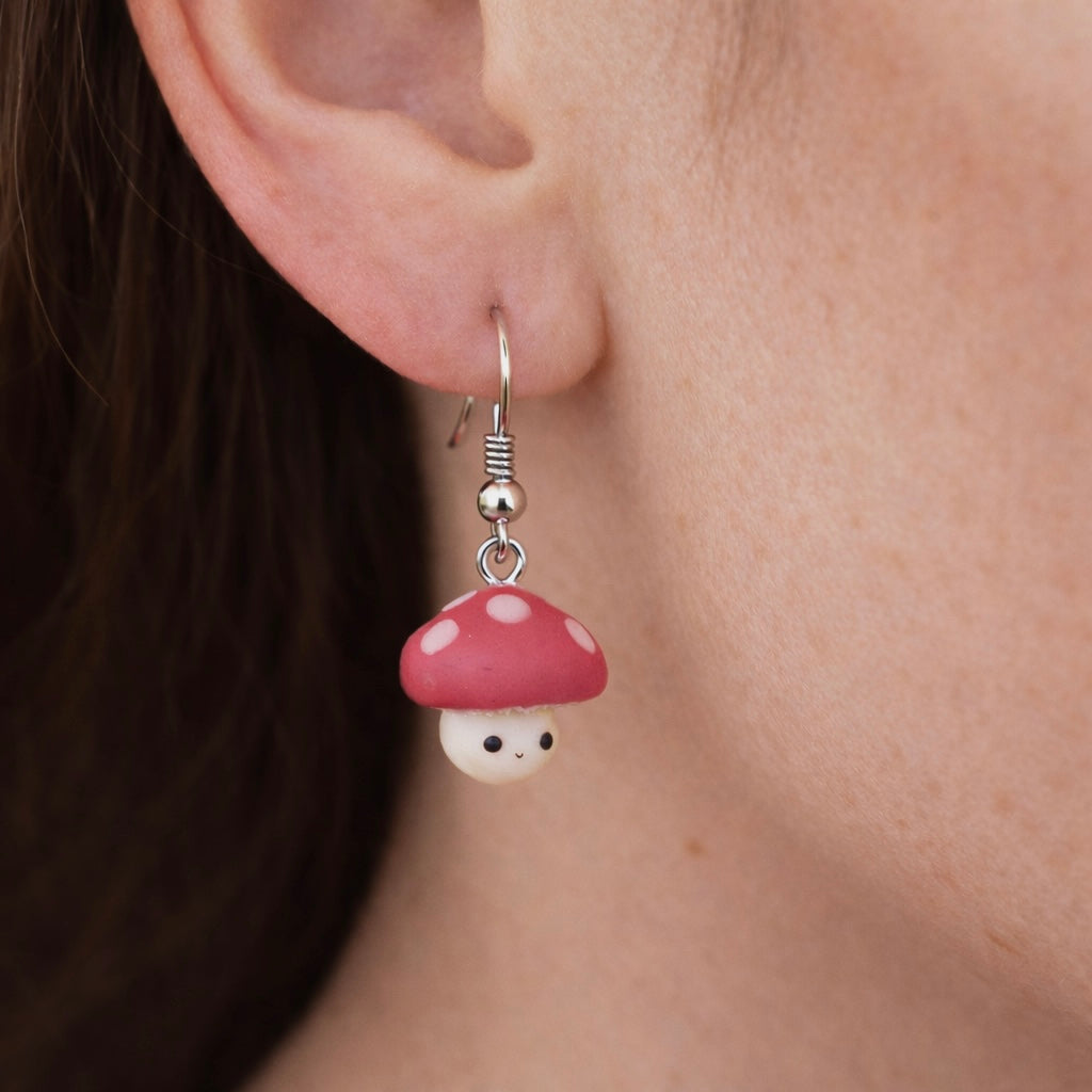 Happy Little Mushroom Earrings