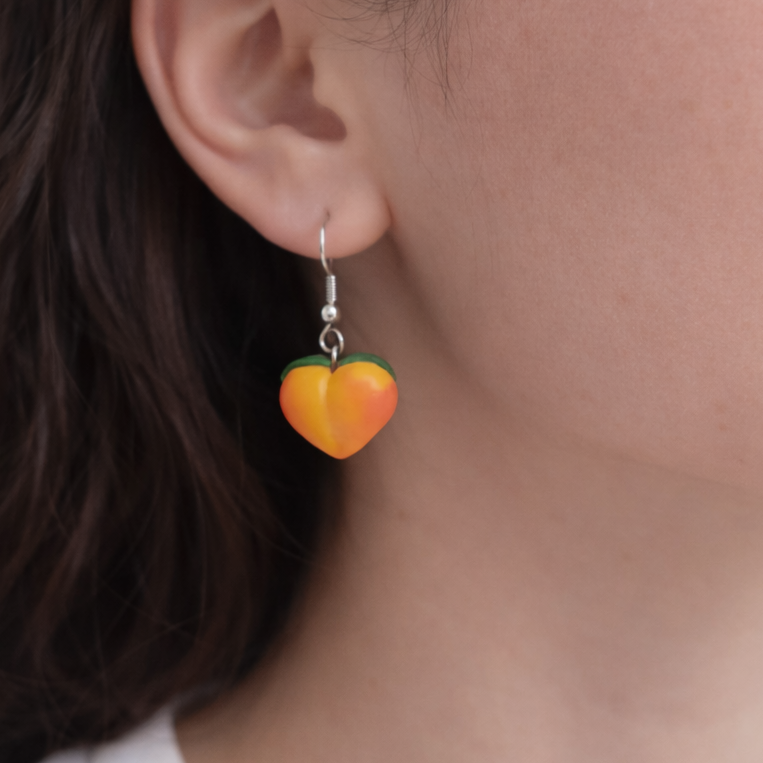 Cutesie Peach Earrings