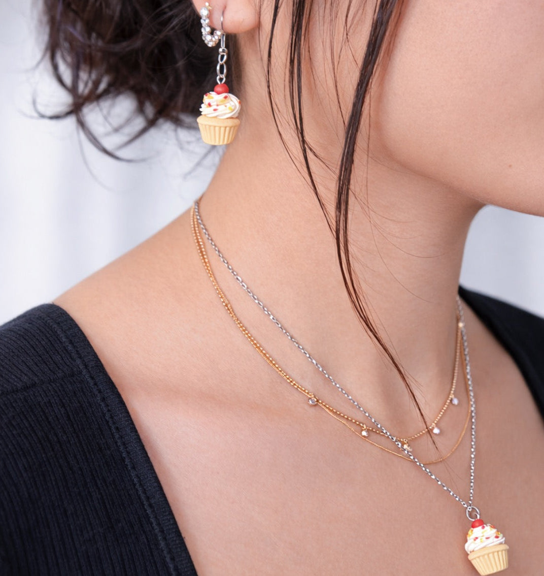 Vanilla Cupcake Necklace