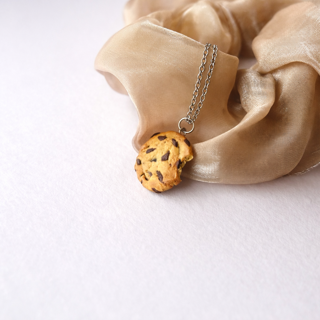 Chocolate Chip Cookie Necklace