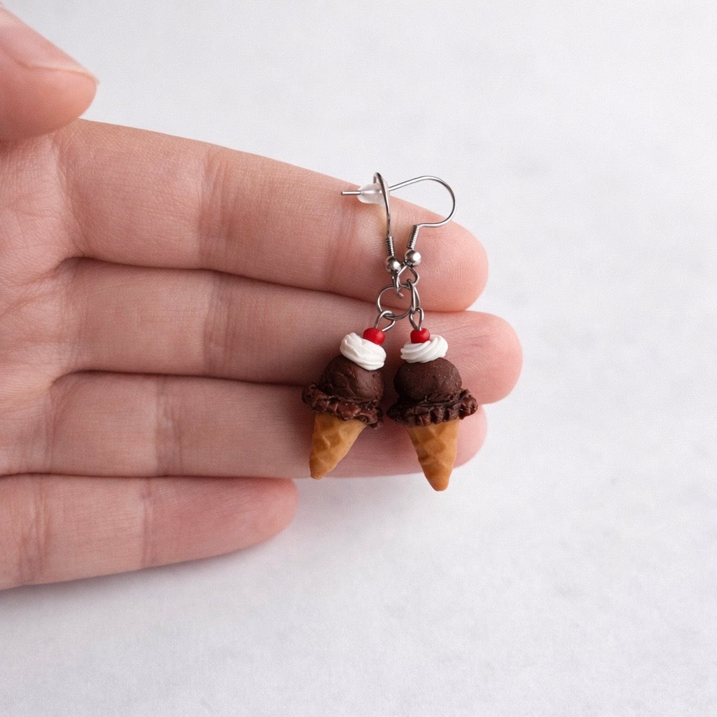 Chocolate Sundae Earrings