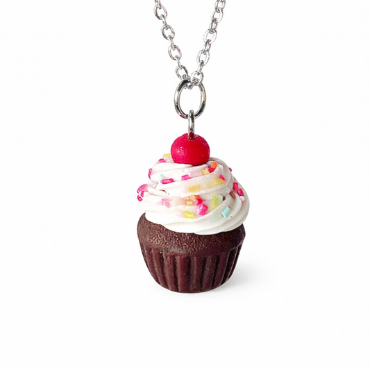 Chocolate Cupcake Necklace