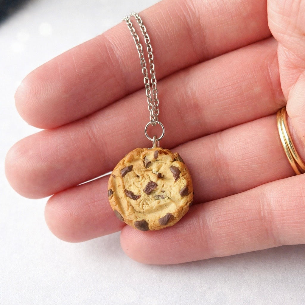 Chocolate Chip Cookie Necklace