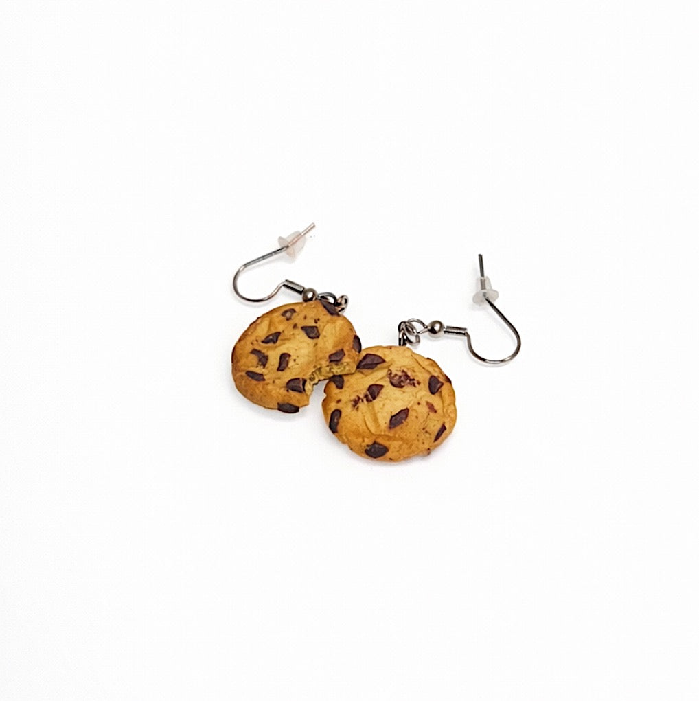 Chocolate Chip Cookie Dangle Earrings