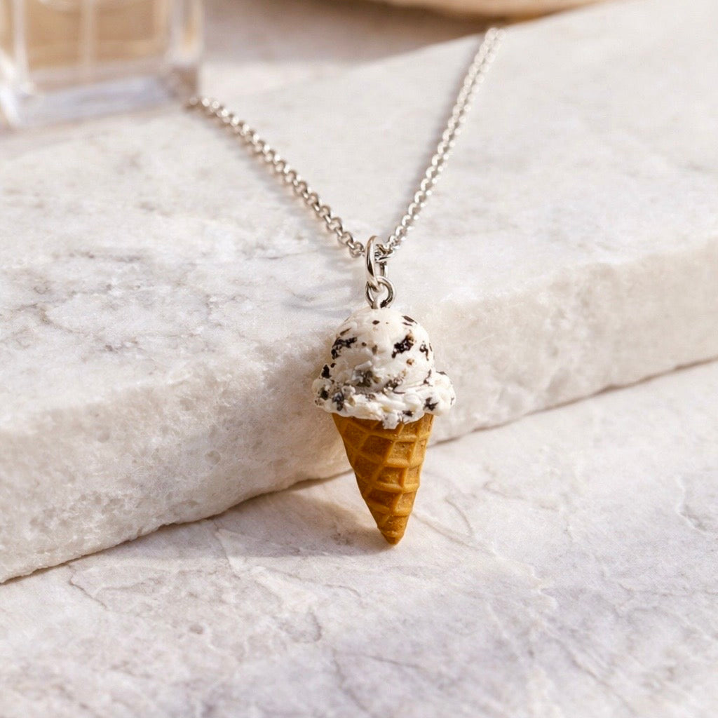 Cookies and Cream Ice Cream Necklace