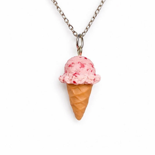 Strawberry Ice Cream Necklace