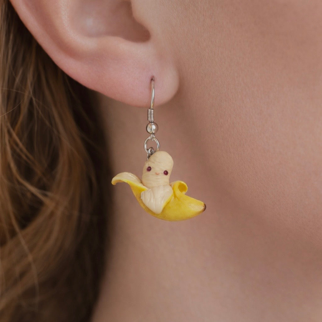 Happy Little Banana Earrings