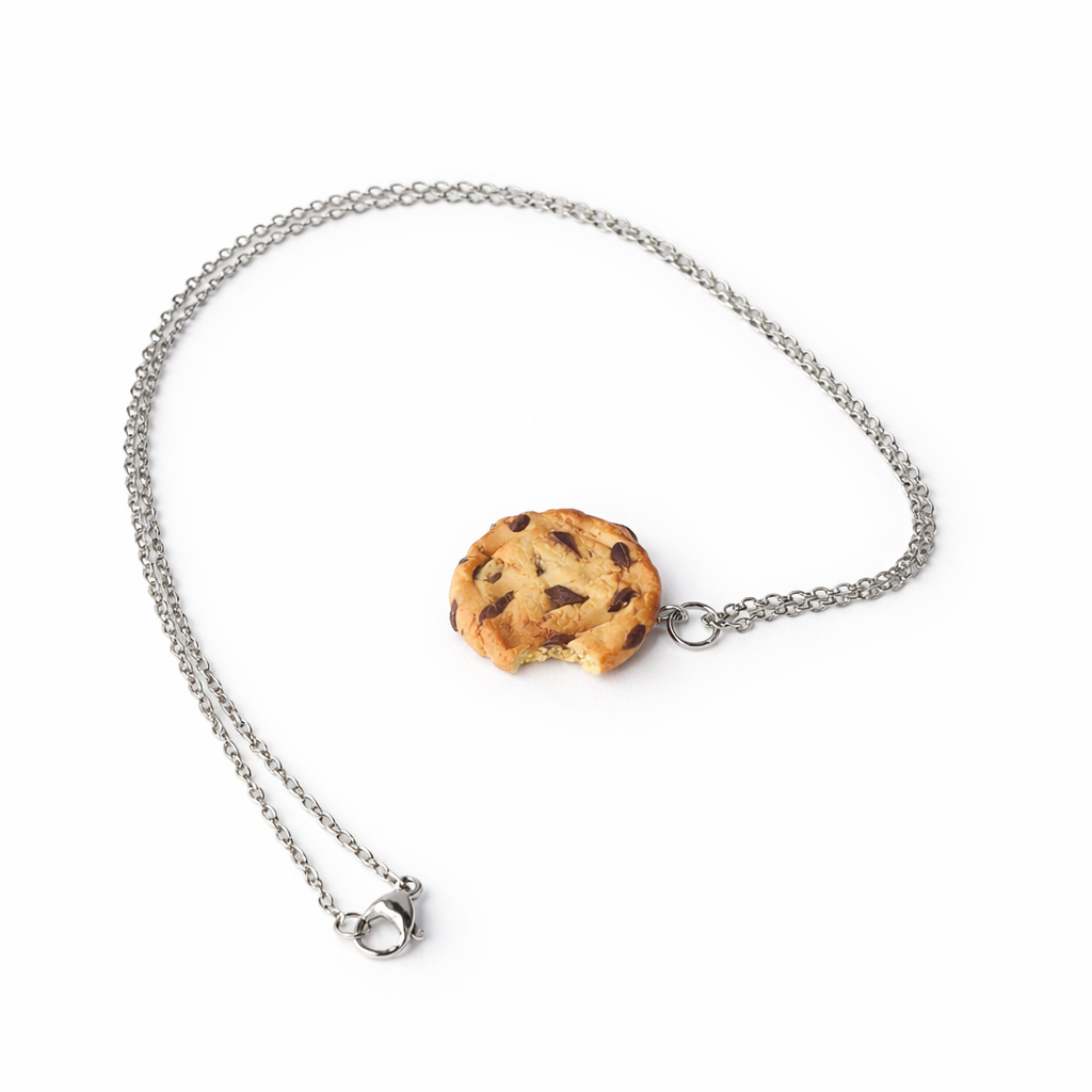 Chocolate Chip Cookie Necklace
