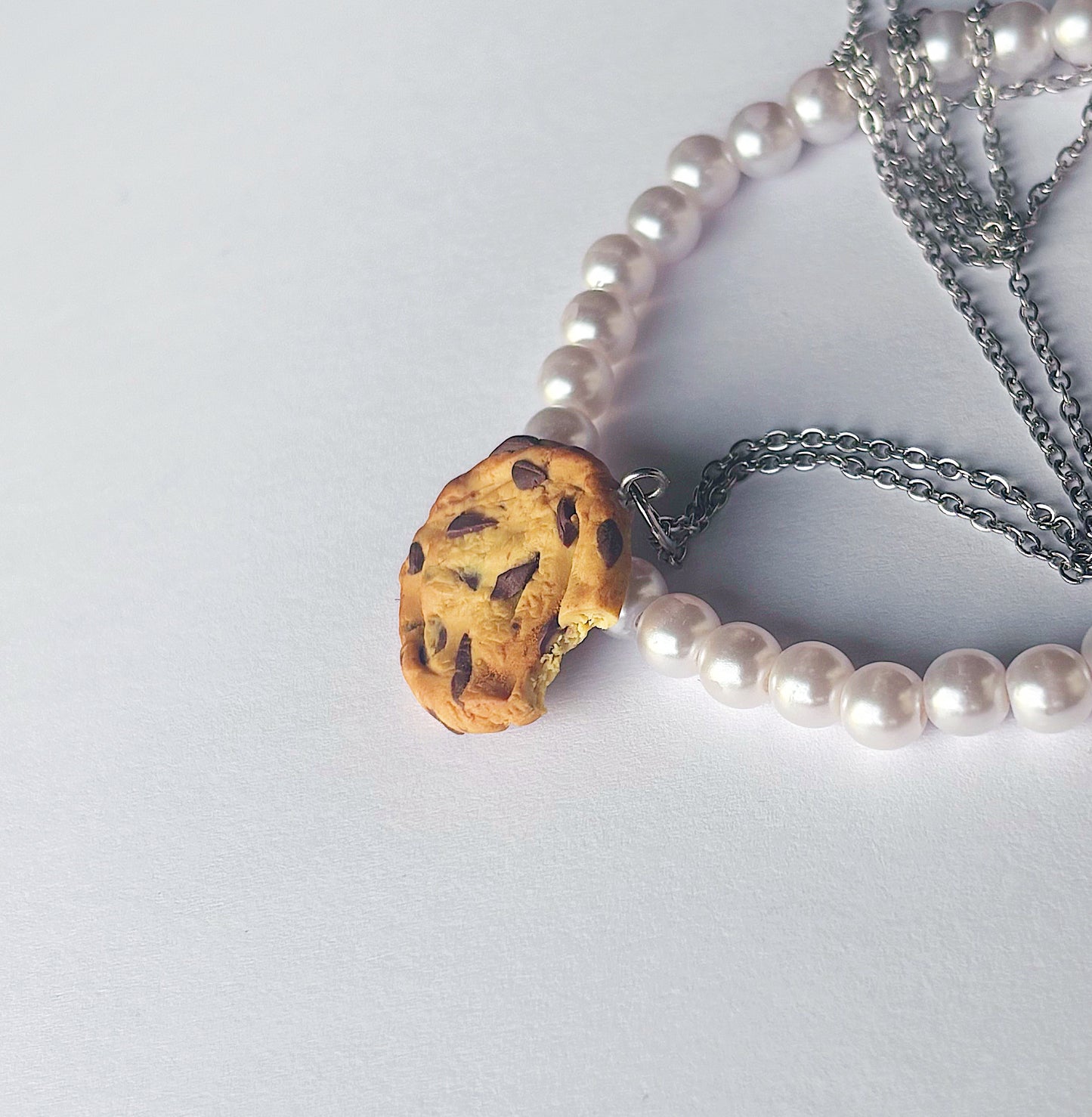 Chocolate Chip Cookie Necklace
