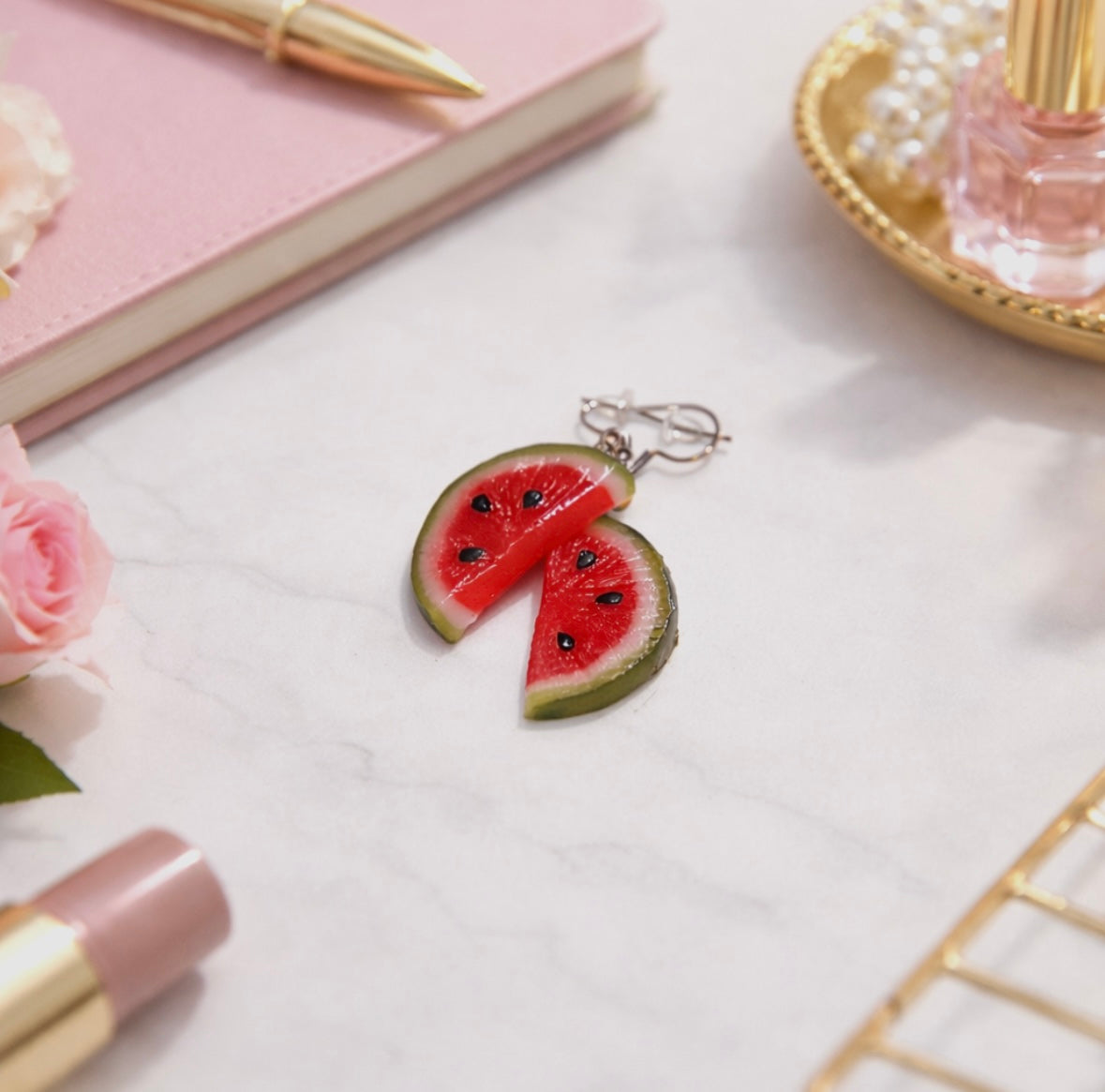 Watermelon Dangle Earrings