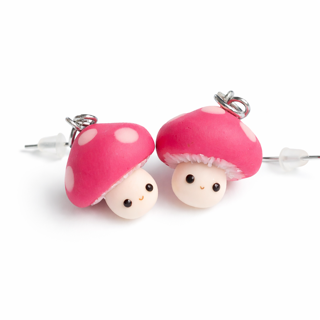 Happy Little Mushroom Earrings