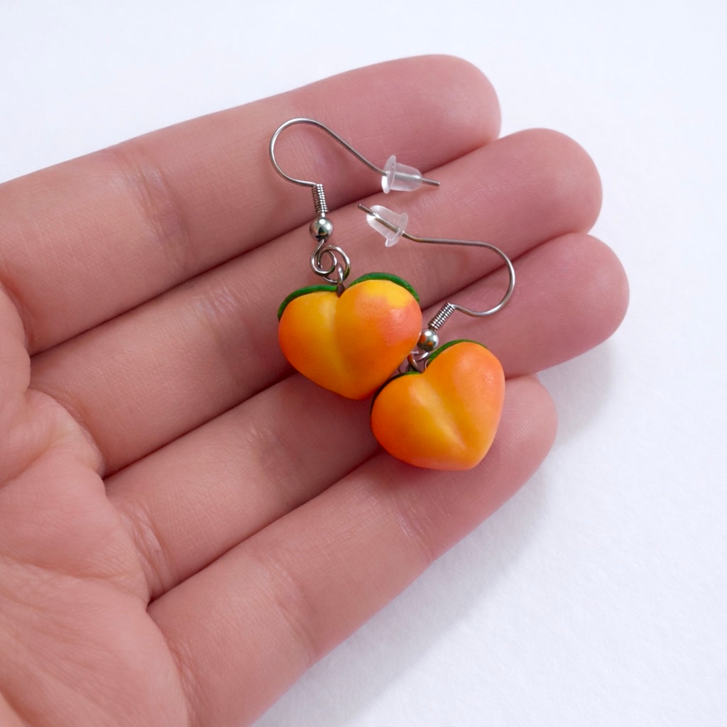 Cutesie Peach Earrings
