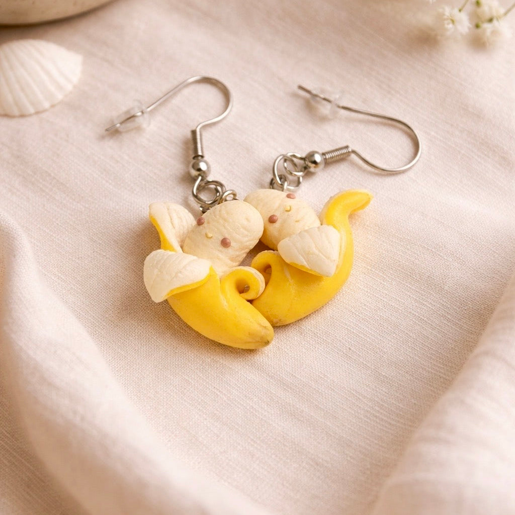 Happy Little Banana Earrings